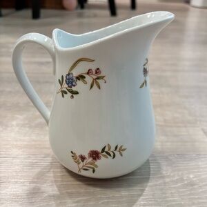 BIA Cordon Bleu Frieda Creamer Pitcher Porcelain Pink Blue Floral Cottagecore